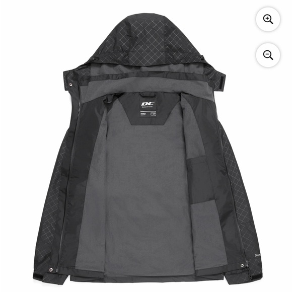 Diamond Supply Co. Jackets & Blazers - Diamond Supply Co. Black Hooded Raincoat